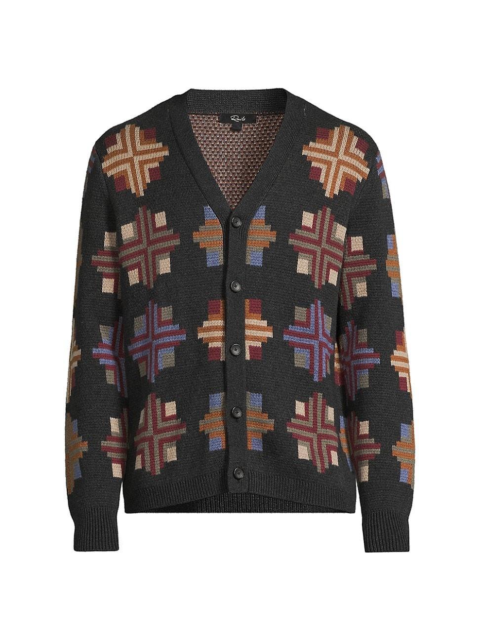 Mens Heirloom Patchwork Cotton-Blend Cardigan Product Image