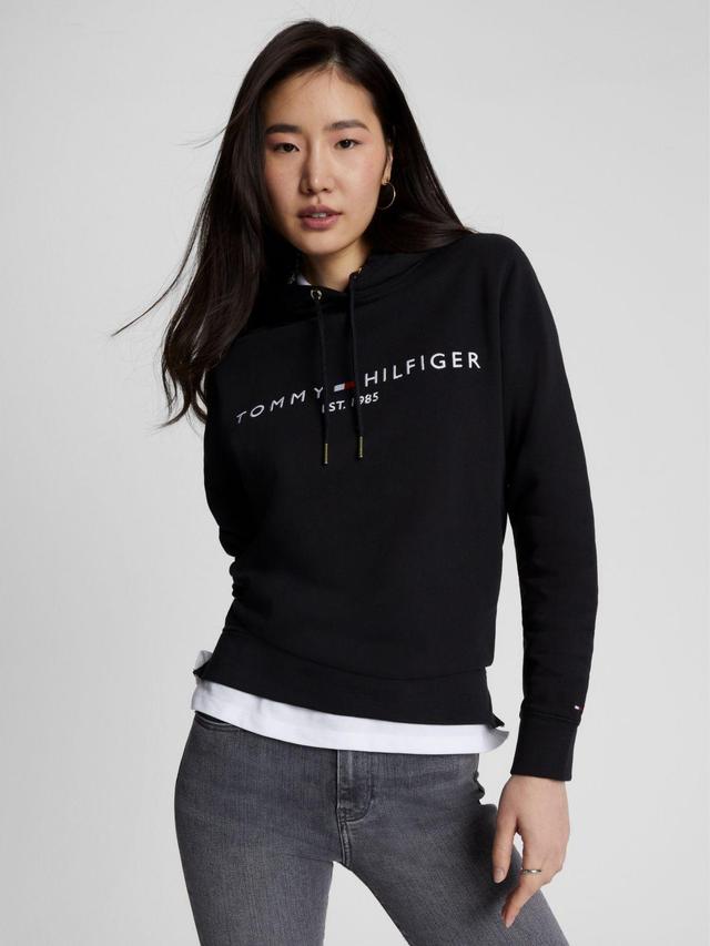 Tommy Hilfiger Women's Embroidered Tommy Logo Terry Hoodie Product Image