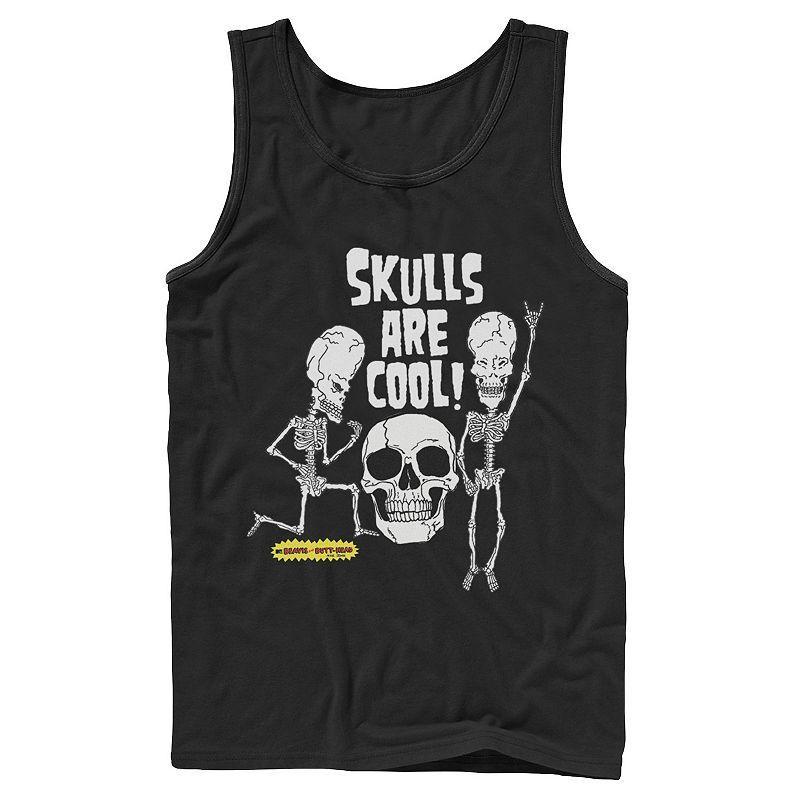 Mens Beavis and Butt-Head Skulls Are Cool Tank Top Product Image