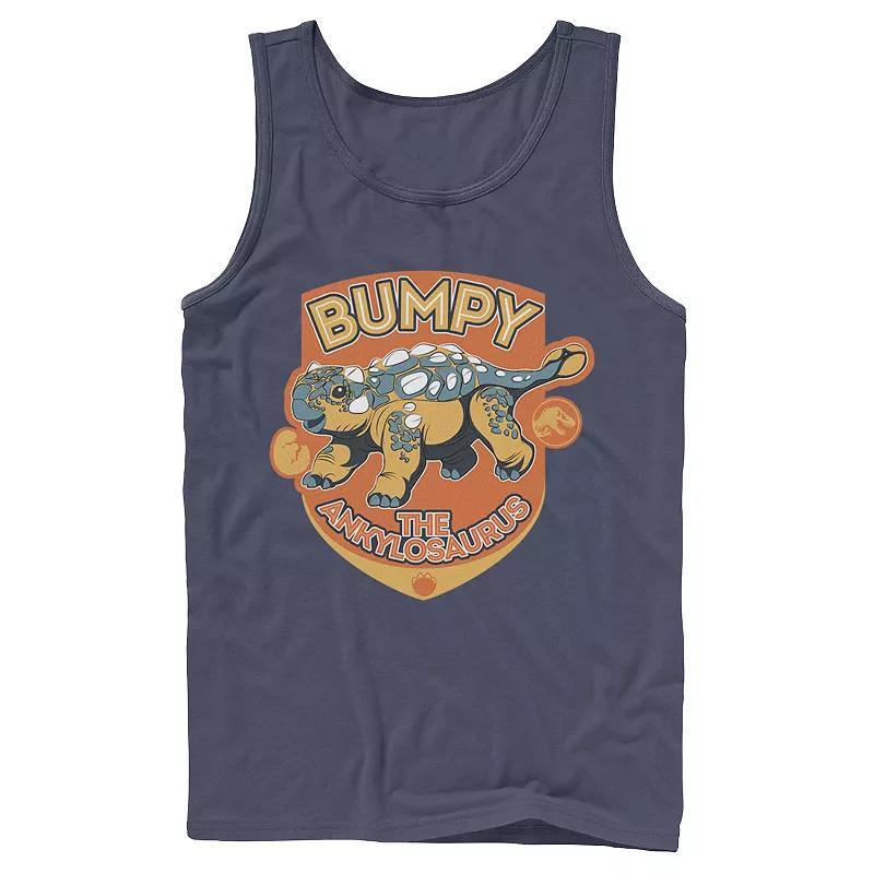 Mens Jurassic World: Camp Cretaceous Bumpy The Ankylosaurus Tank Top, Boys Blue Product Image