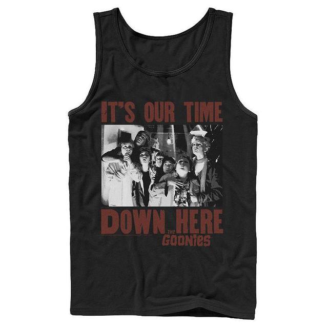 Mens The Goonies Its Our Time Down Here Text Tank Top Product Image