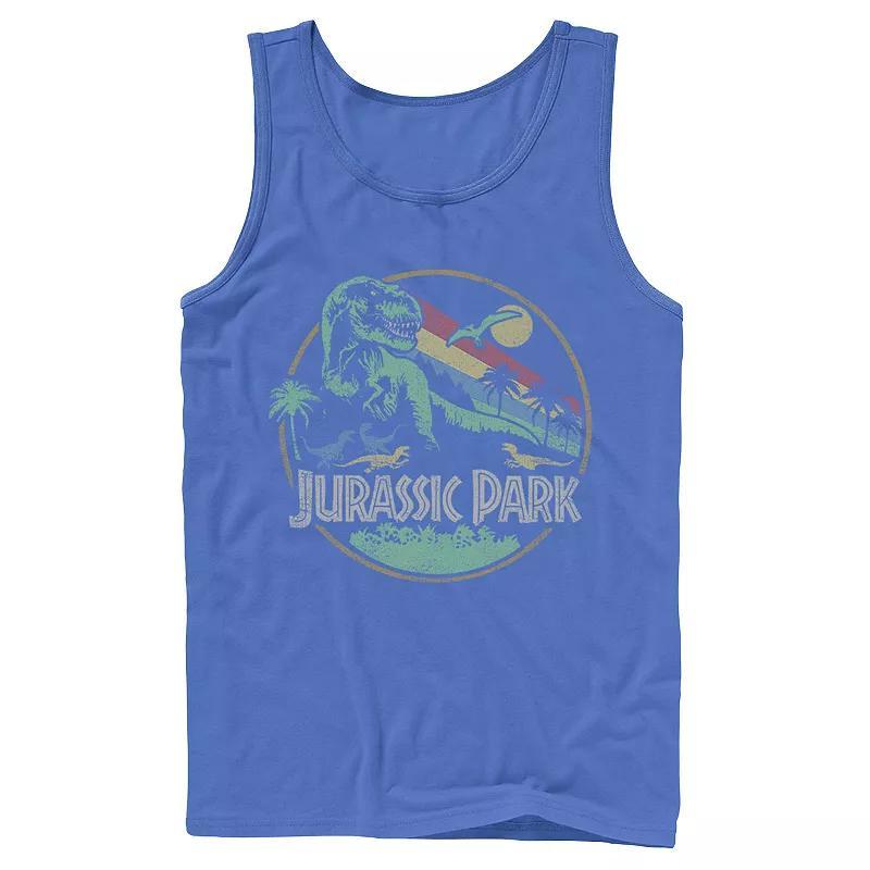 Mens Jurassic Park Kanji T Rex Outline Tank Top Product Image