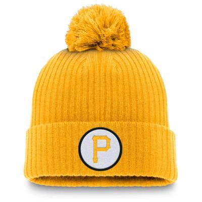 Pittsburgh Pirates Cooperstown Peak Men's Nike MLB Cuffed Pom Beanie Product Image