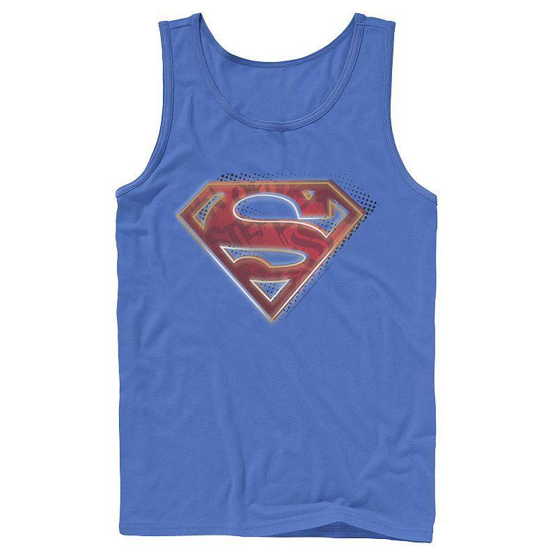 Mens DC Comics Superman Man Of Steel Chest Logo Tank Top Product Image