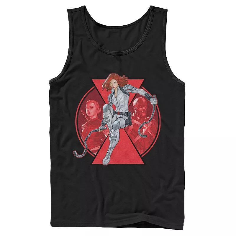 Mens Marvel Widow Team Animated Collage Tank Top Product Image