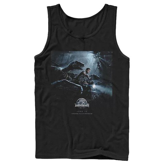 Mens Jurassic World Owen Raptors Poster Tank Top Product Image