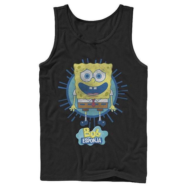 Mens Nickelodeon SpongeBob SquarePants Bob Rays Spanish Graphic Tank Top Product Image