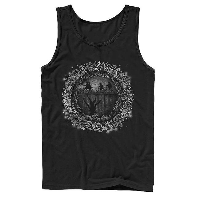 Mens Netflix Stranger Things Into The Upside Down Silhouettes Tank Top Product Image