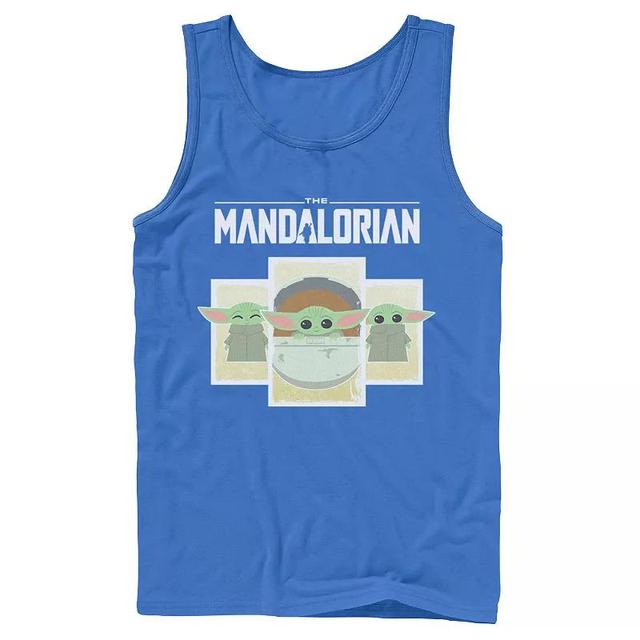 Mens Star Wars The Mandalorian The Child Cartoon Panels Tank Top Product Image