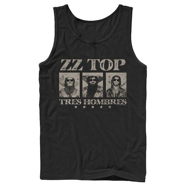 Mens ZZ Top Tres Hombres Portrait Panels Tank Top Product Image