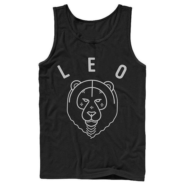 Mens Leo Yellow Ink Sketch Tank Top Product Image