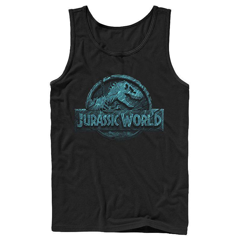 Mens Jurassic World Two Logo Lost In The Deep Tank Black Product Image