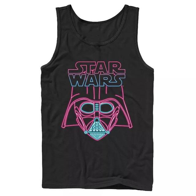 Mens Star Wars Darth Vader Neon Logo Tank Top Product Image