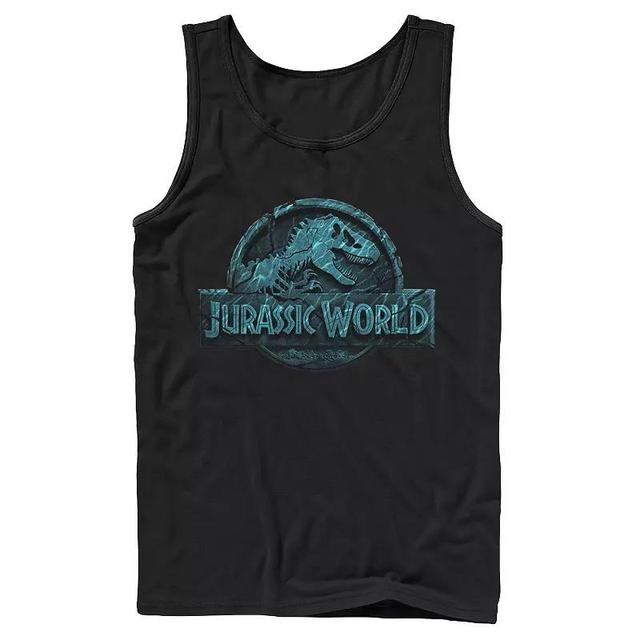 Mens Jurassic World Two Logo Lost In The Deep Tank Black Product Image