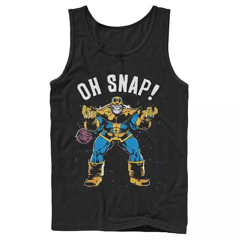 Mens Marvel Thanos Space Oh Snap! Retro Comic Style Tank Top Product Image