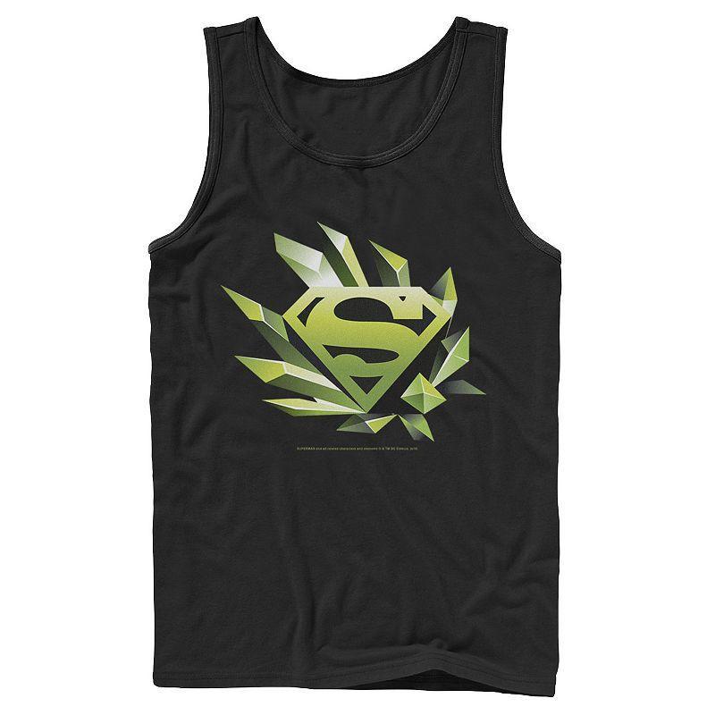 Mens DC Comics Superman Kryptonite Chest Logo Tank Top Product Image