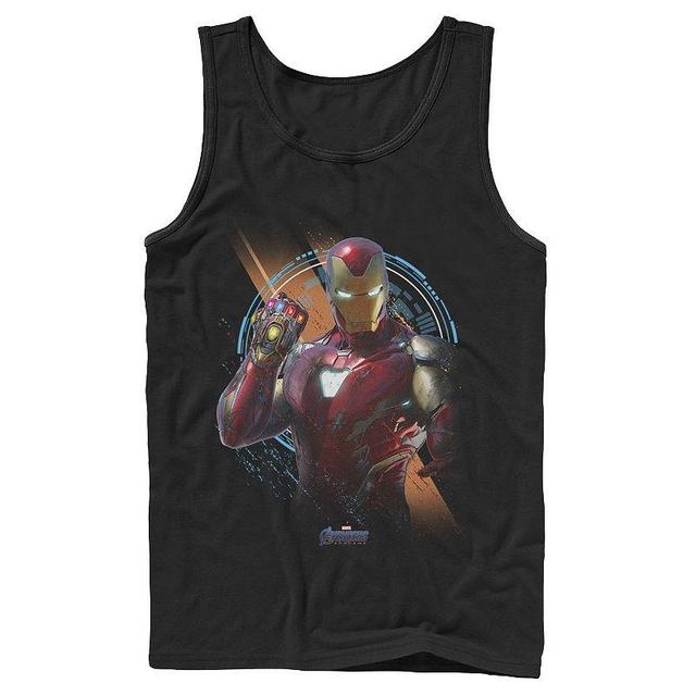 Mens Marvel Avengers Endgame Iron Man Time Travel Platform Logo Tank Top Product Image