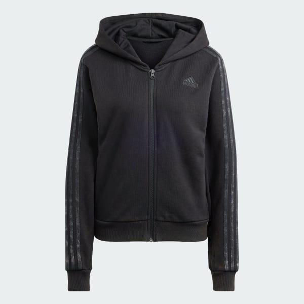 ALL SZN French Terry 3-Stripes Garment Wash Full-Zip Hoodie Product Image