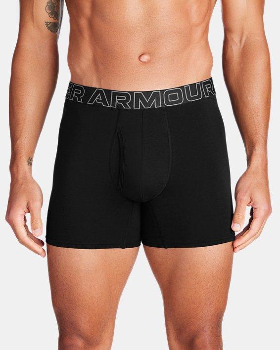 Mens Under Armour 3-pack Performance Cotton Stretch 6-in. Boxer Briefs Product Image