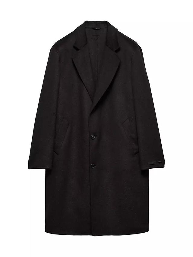 Single-Breasted Wool Blend Coat Product Image