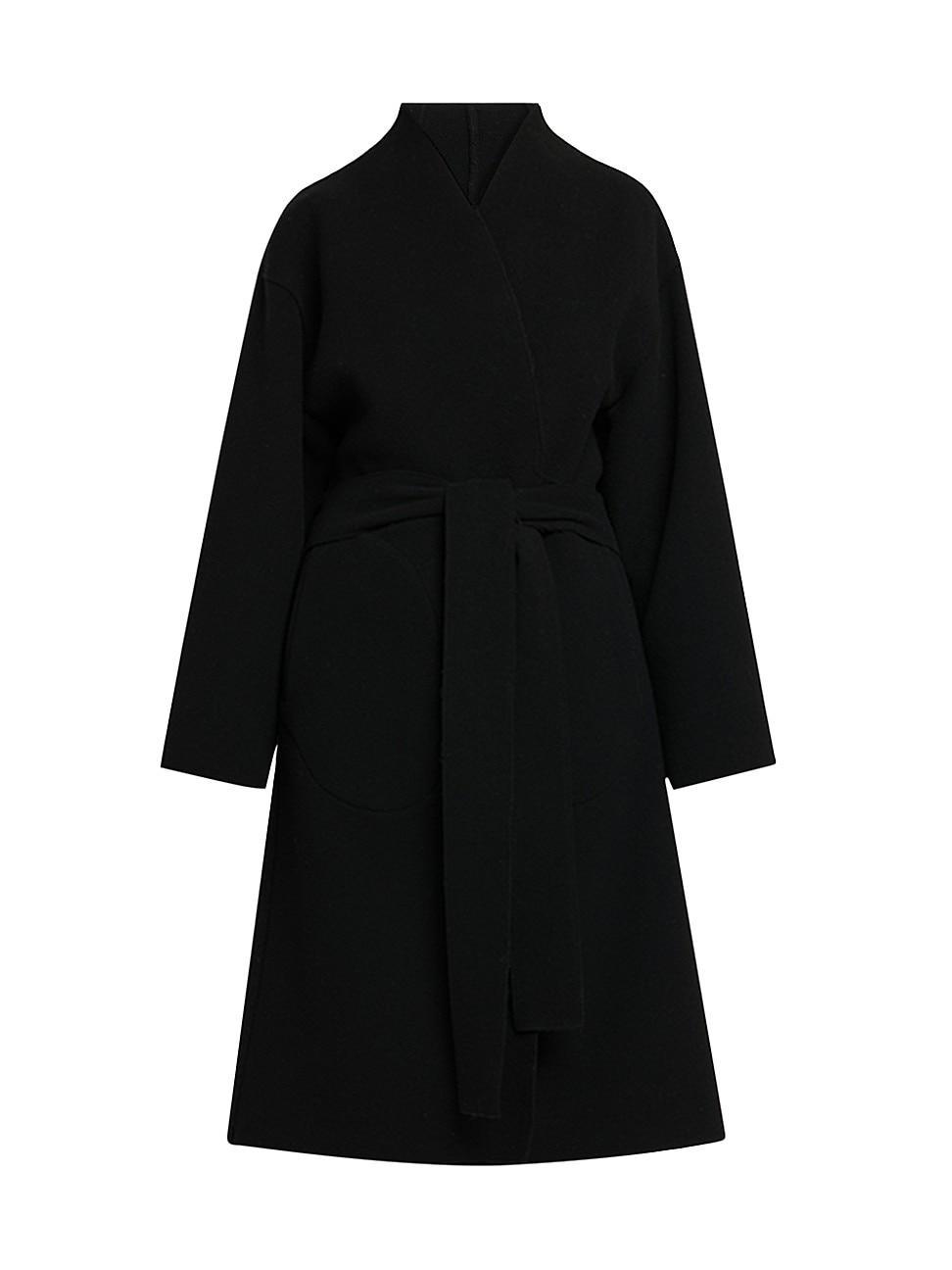 Womens Perla Wool Long Coat Product Image