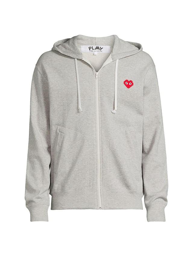 Mens Invader Heart Cotton Hoodie Product Image