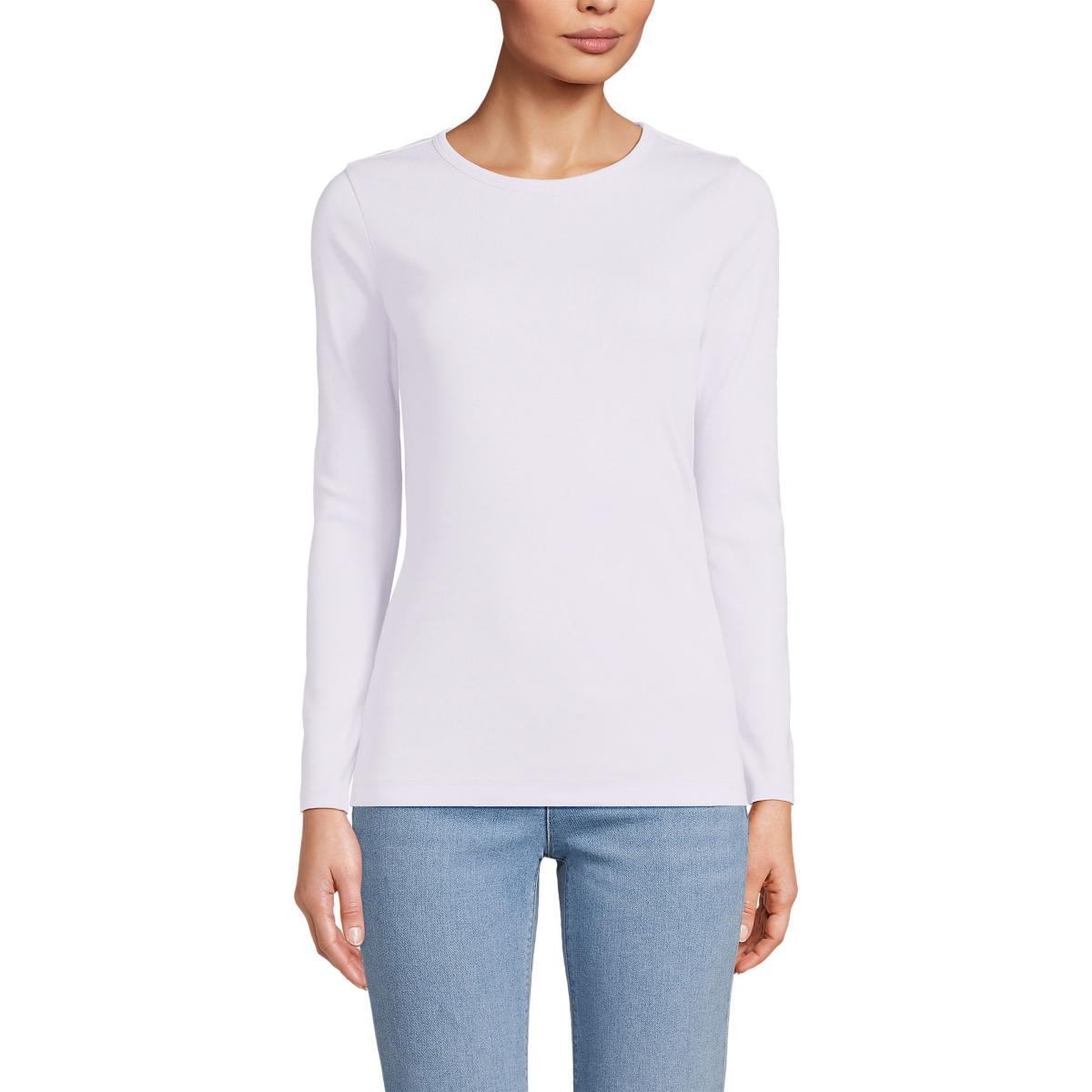 Lands End Womens Cotton Rib T-shirt Product Image