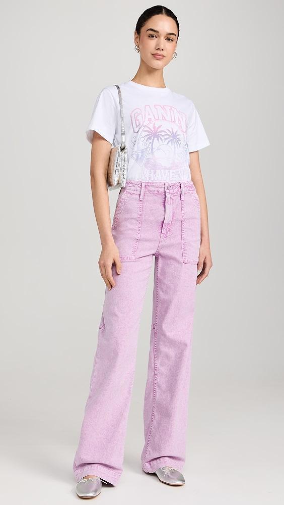 GANNI Basic Jersey Cocktail Relaxed Tee | Shopbop Product Image