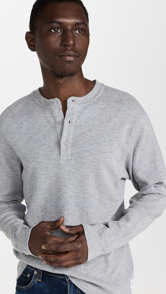 Reigning Champ Slub Long Sleeve Henley Tee | Shopbop Product Image