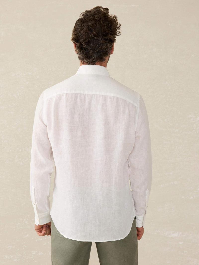 Laguna Linen Shirt - White Product Image