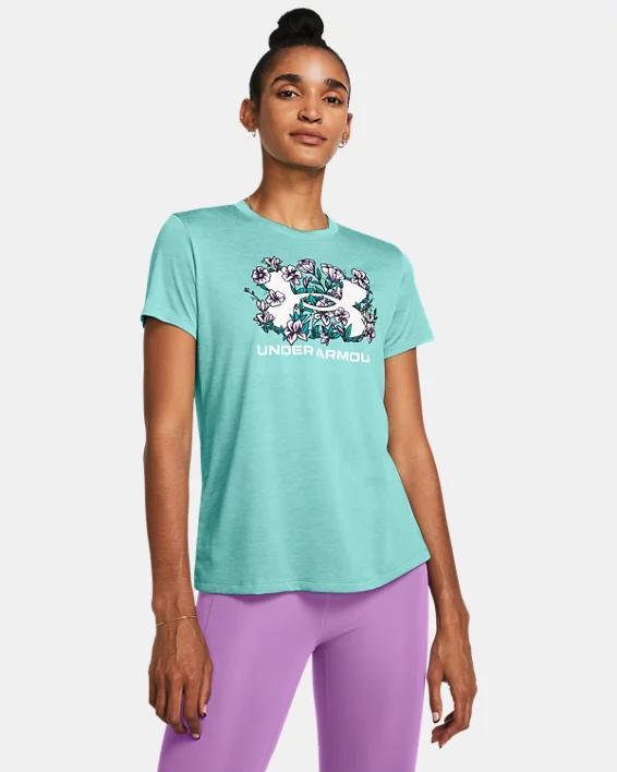 Women's UA Tech™ Twist Flower Short Sleeve Product Image