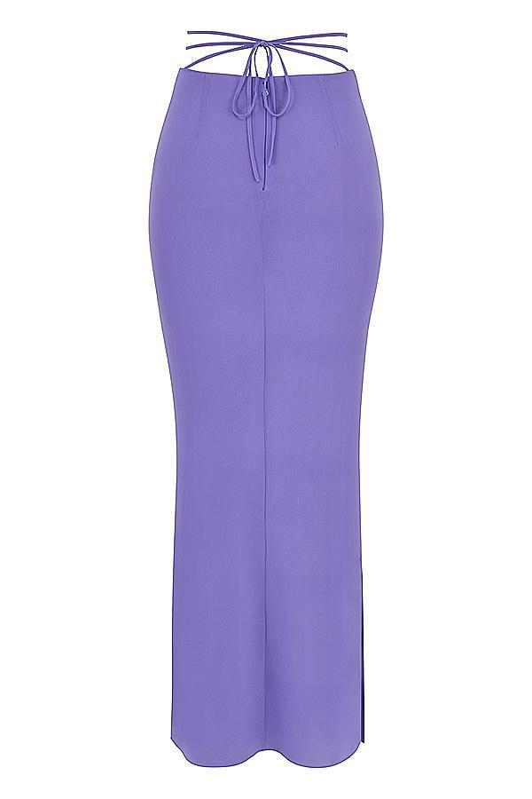 Amalfi Violet Cutout Maxi Skirt Product Image