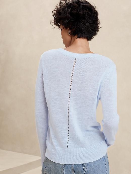 Pointelle Pullover Sweater Product Image