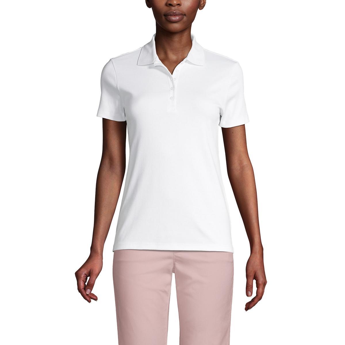 Womens Lands End Supima Cotton Polo Shirt Product Image