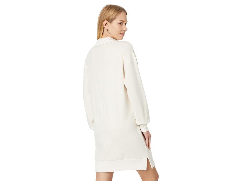 Faherty Legend Quarter Zip Dress (Off White) Women's Dress Product Image