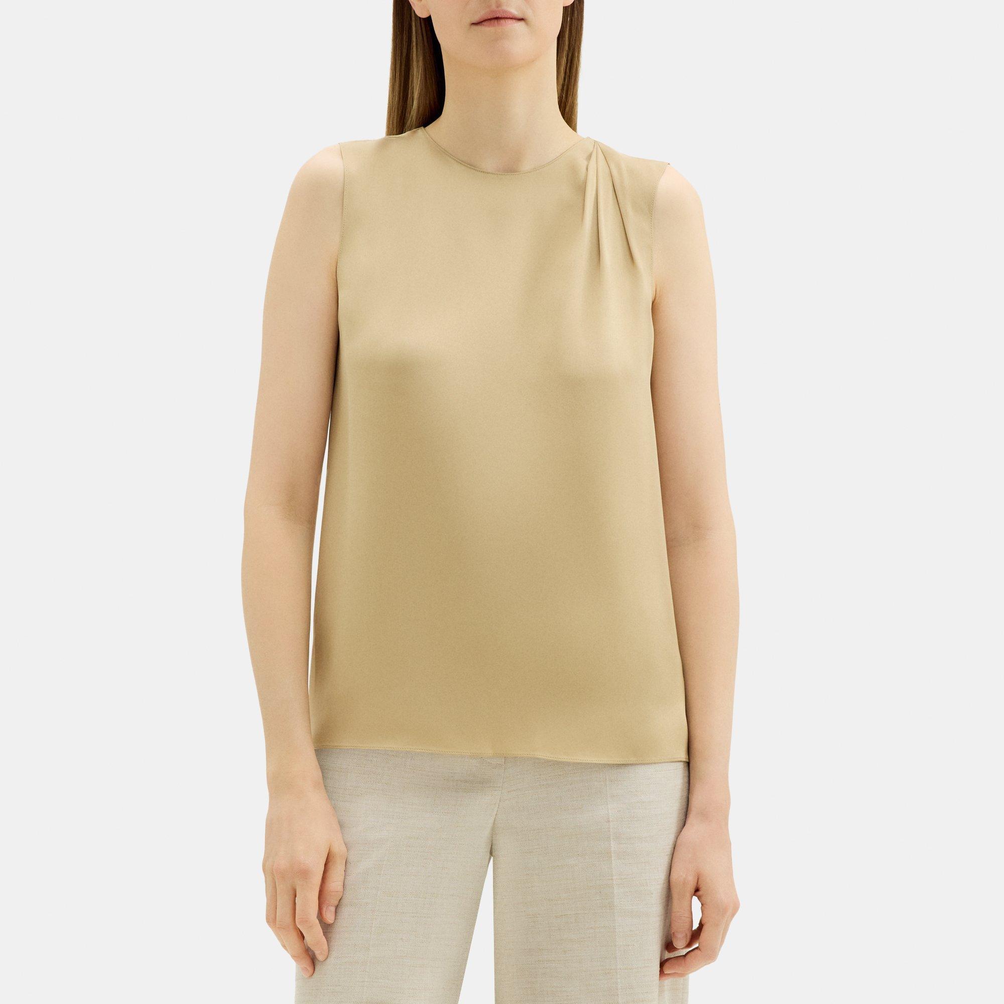 Silk Pleated Shell | Theory Outlet Product Image