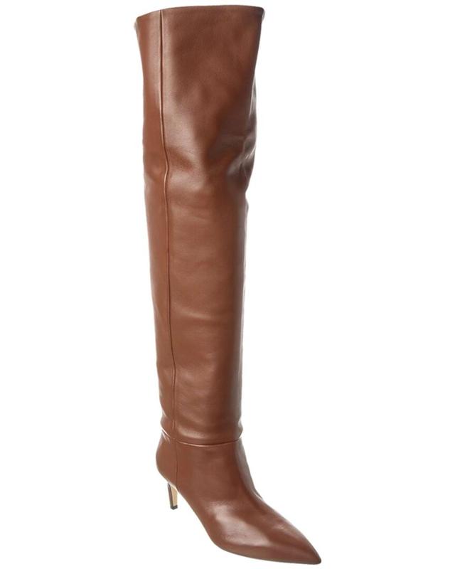 PARIS TEXAS Stiletto Leather Over-the-knee Boot In Brown Product Image