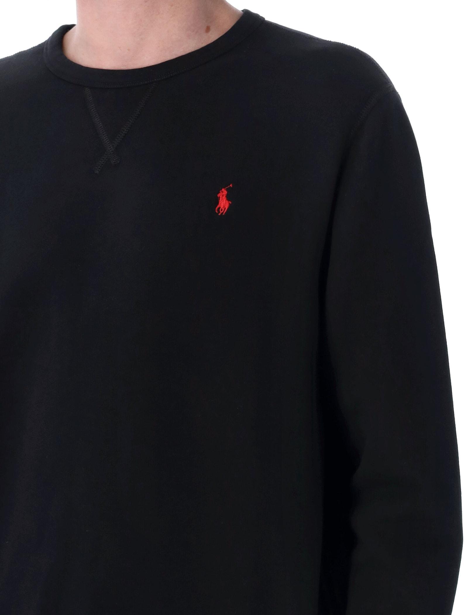 Fleece Crewneck In Polo Black Product Image