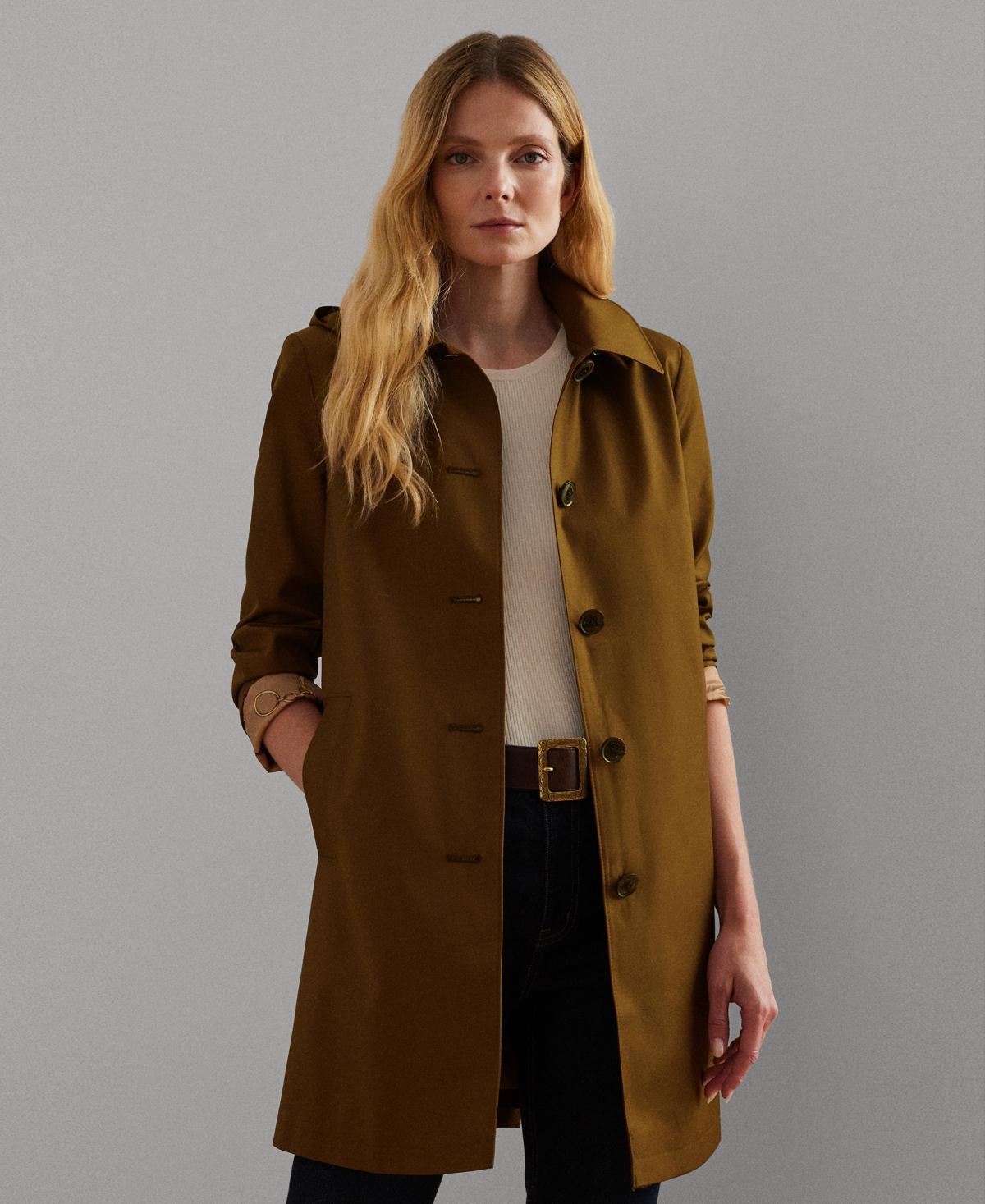 Lauren Ralph Lauren Womens Hooded A-Line Raincoat product image