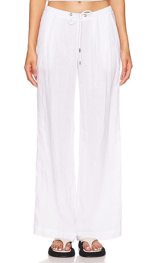 Wide Leg Relaxed Linen Pant Product Image