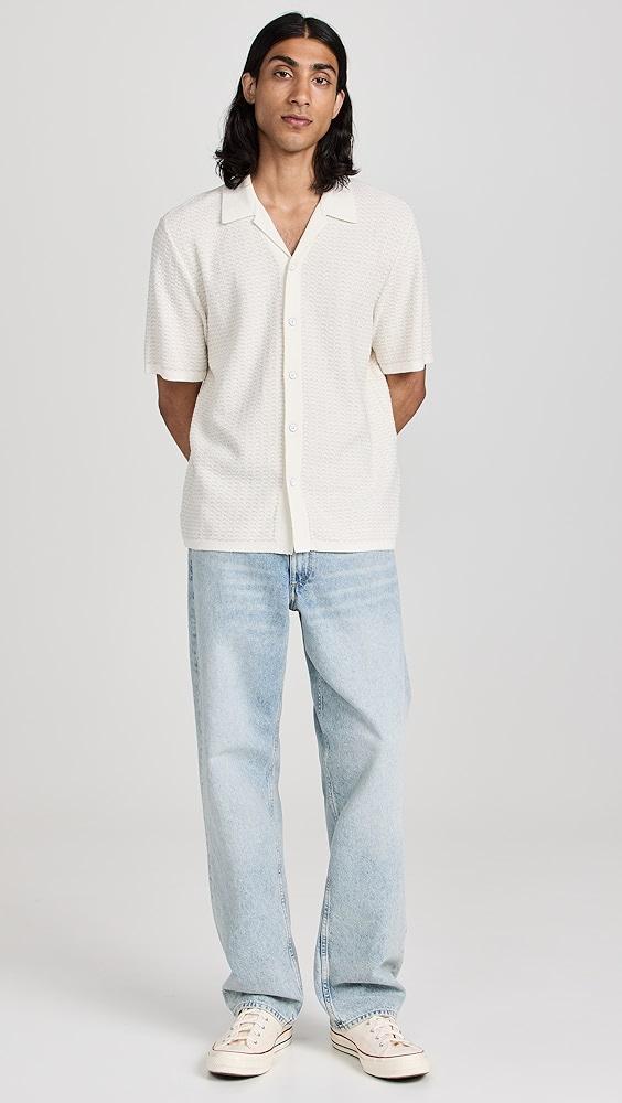 rag & bone Jacquard Avery Shirt In Zuma Toweling | Shopbop Product Image