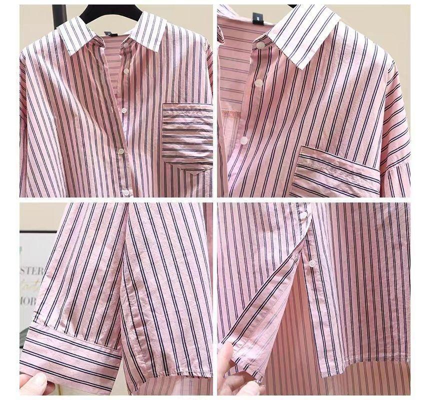 Collared Striped Shirt Product Image