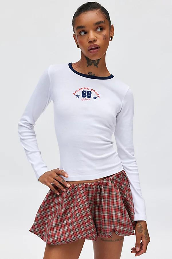 Palmero Sport 88 Embroidered Graphic Long Sleeve Baby Tee Womens at Urban Outfitters Product Image