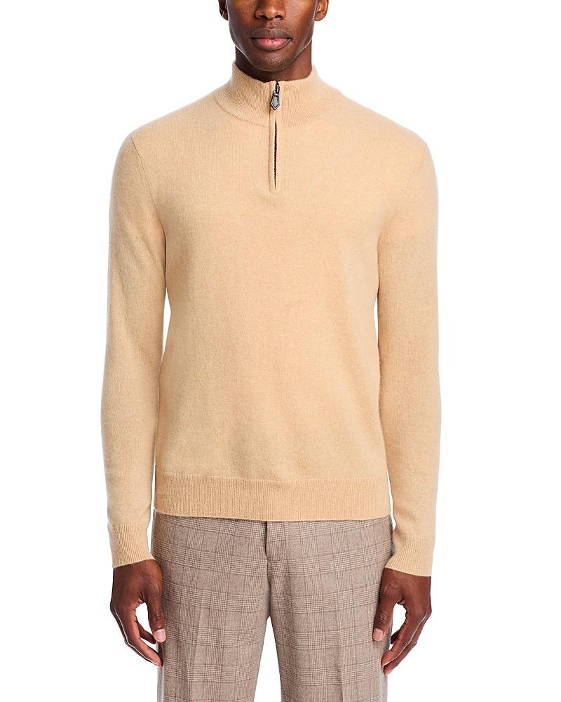 The Mens Store at Bloomingdales Slate Green Cashmere Half-Zip Sweater - Exclusive Product Image