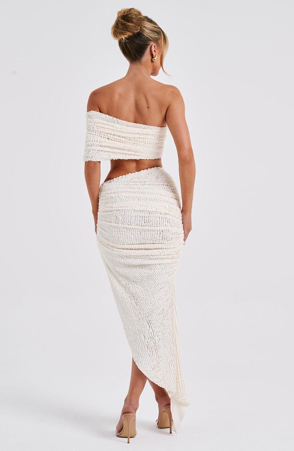 Zina Midi Skirt - Ivory Product Image