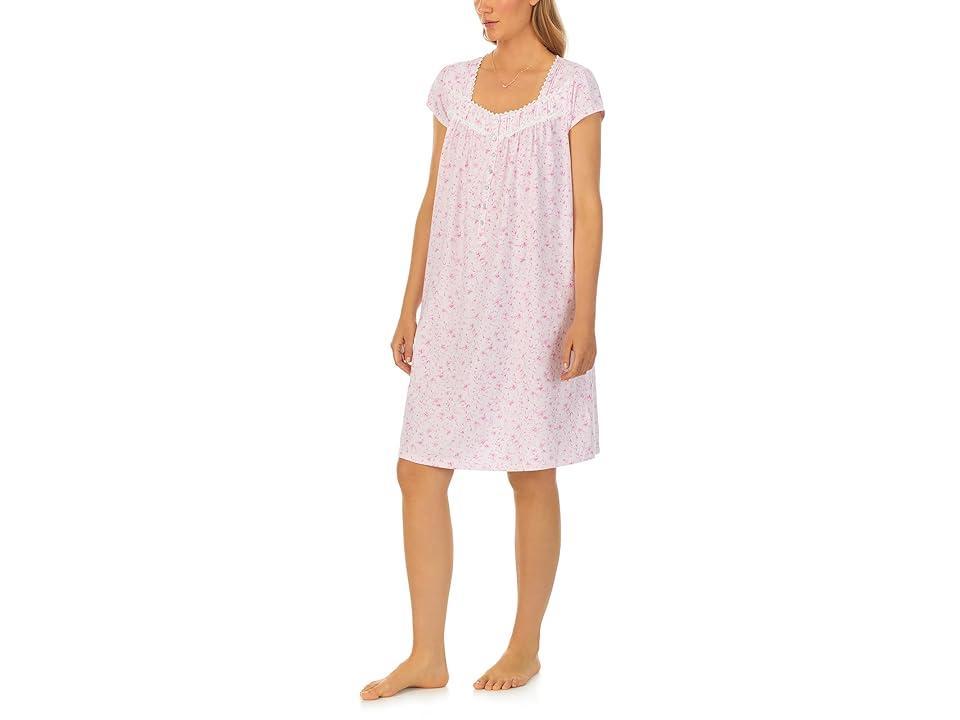 Eileen West Floral Cap Sleeve Short Nightgown Product Image