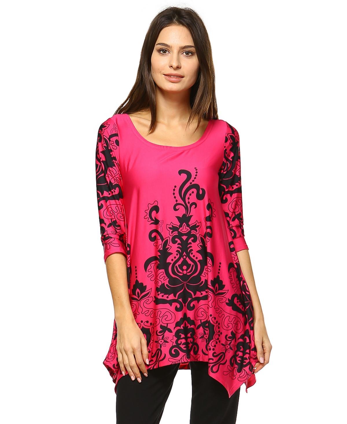 Womens White Mark Yanette Tunic Top Product Image