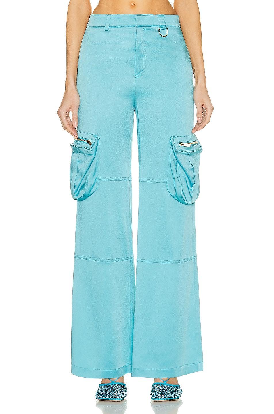 Blumarine Wide Leg Cargo Pant White. (also in ). Product Image