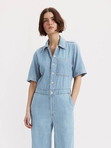 Levis Short Sleeve Heritage Jumpsuit - Womens Product Image