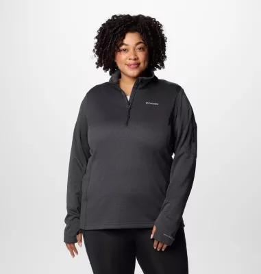 Columbia Women's Park View Grid Half Zip Fleece Pullover - Plus Size- Product Image